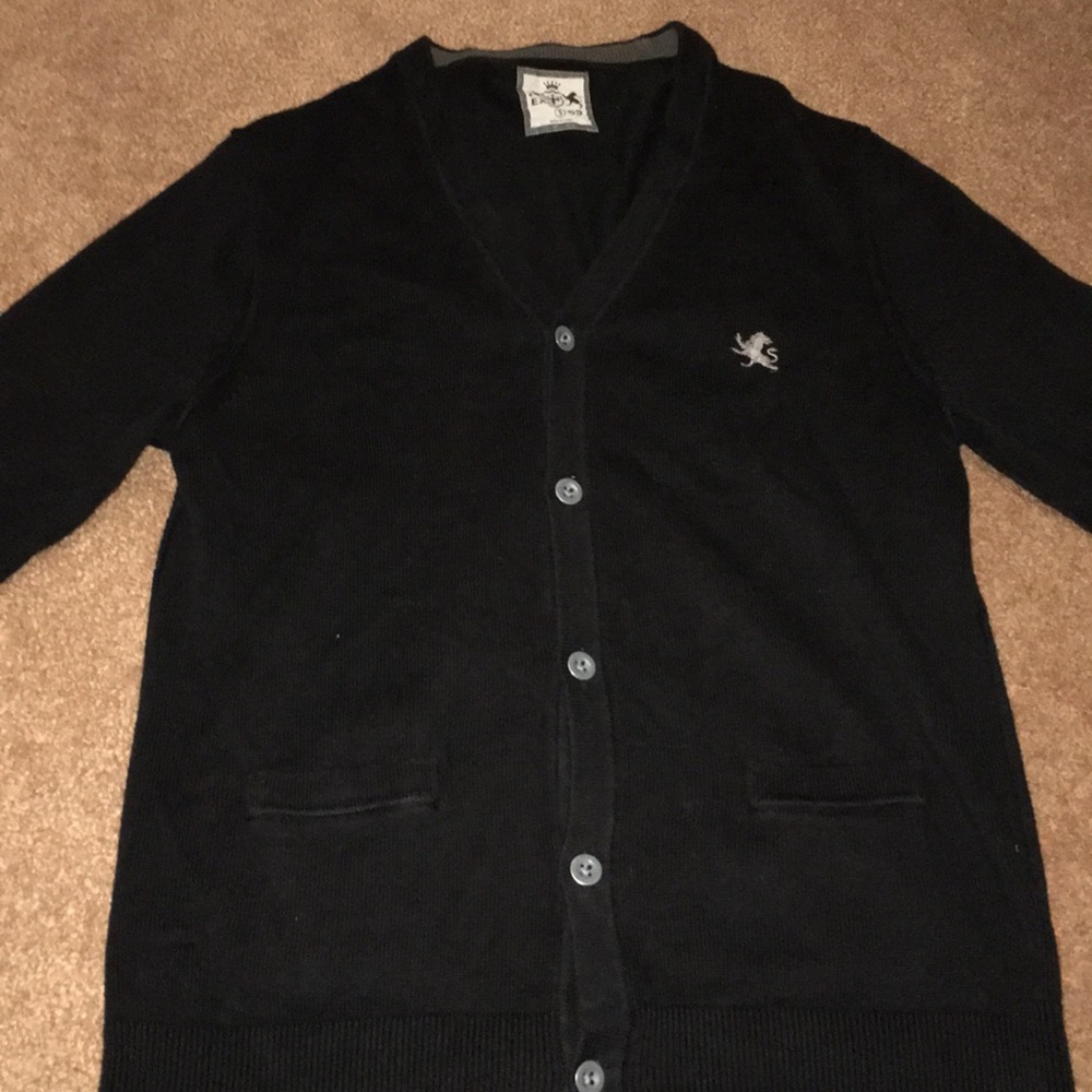 Express Black Logo Cardigan Size S